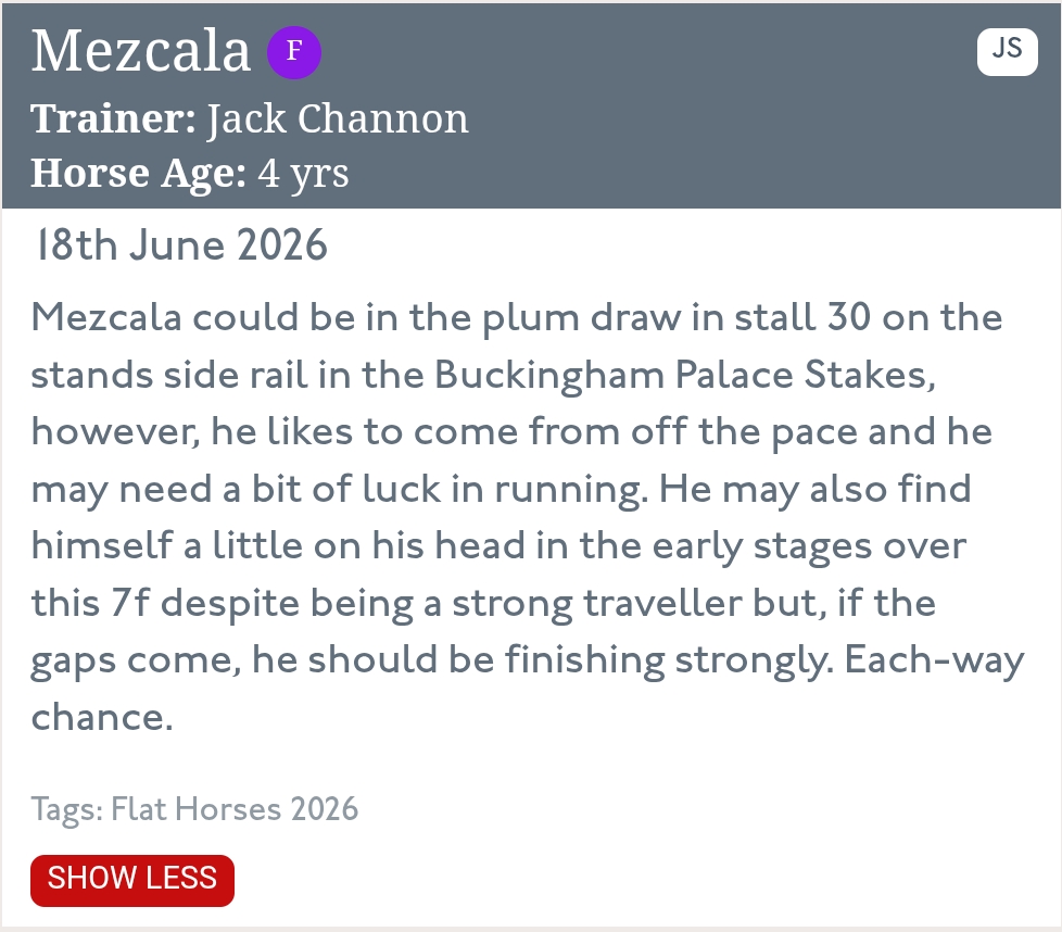 The Racehorse Database: Season - Image 7